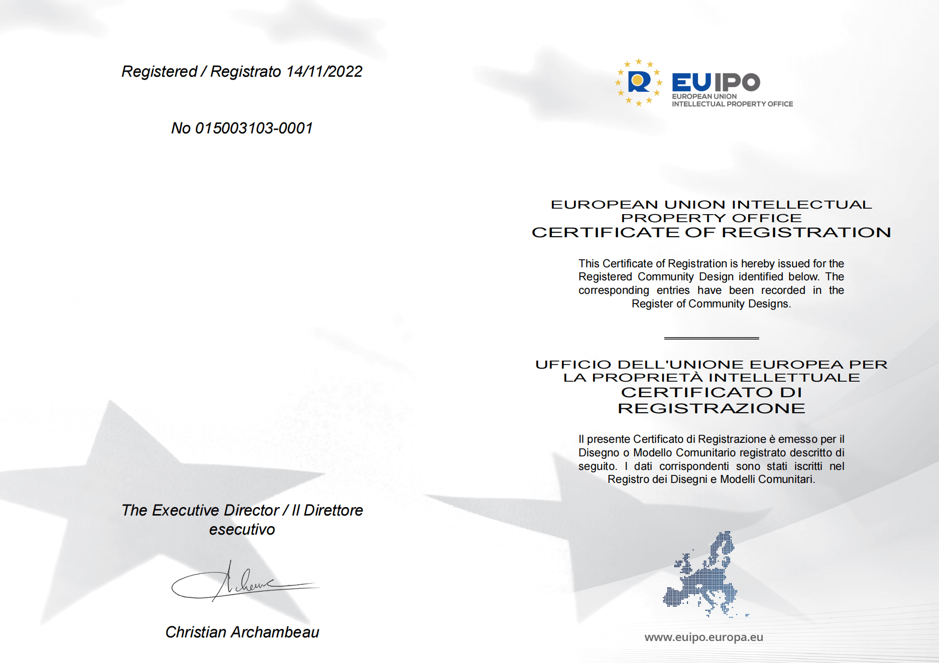 EU IP Certificate
